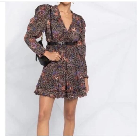 Ulla Johnson Julie Multicolored Floral Mini Dress size 2 - Picture 2 of 9